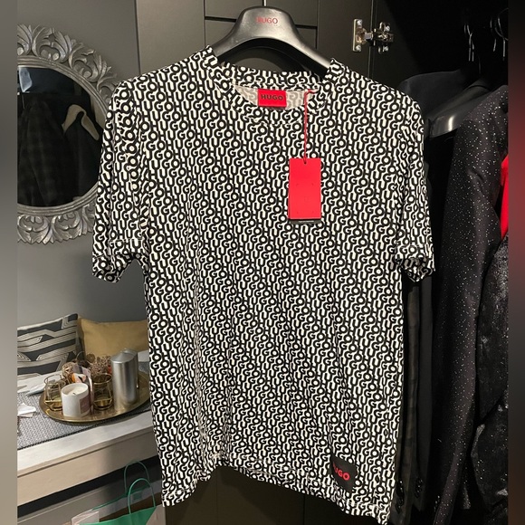 Hugo Boss Other - COTTON-JERSEY T-SHIRT WITH LOGO PRINT AND LABEL